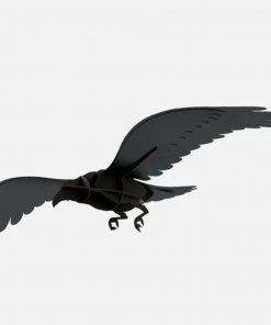 Ibride Adam Decorative Black Ravens Folk Couture