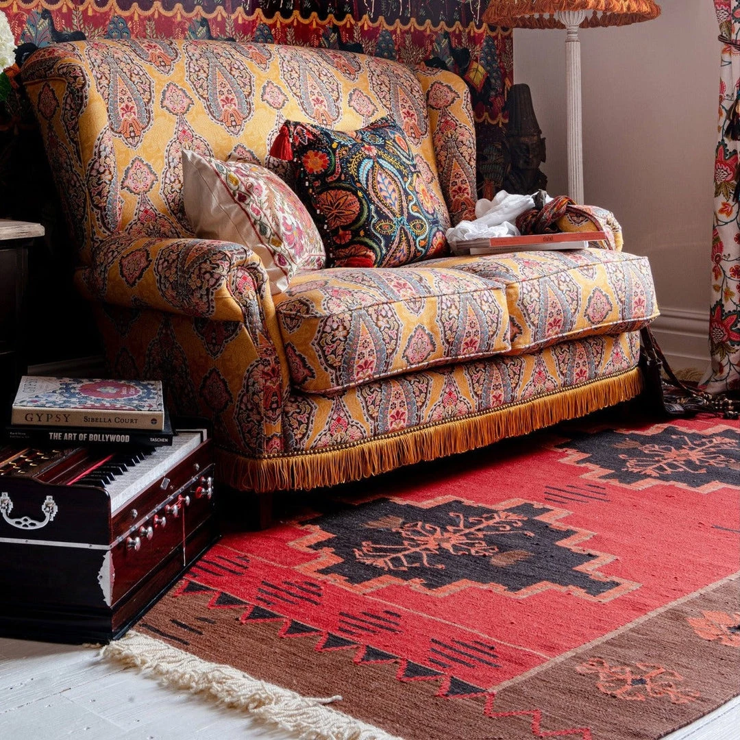 Mind The Gap Yadigari- Anatolia Red Wool Kilim Large Bohemian Dream 6 Mind The Gap Yadigari- Anatolia Red Wool Kilim Large Bohemian Dream