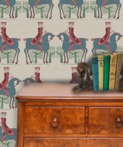 Annika Reed Studio New Redcoat Wallpaper - Stone