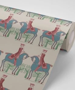 Annika Reed Studio New Redcoat Wallpaper - Stone