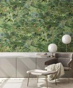 Brand Mckenzie Rice Terrace Wallpaper, Grass Green