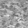 Brand Mckenzie Rice Terrace MAX Wallpaper, Black & White