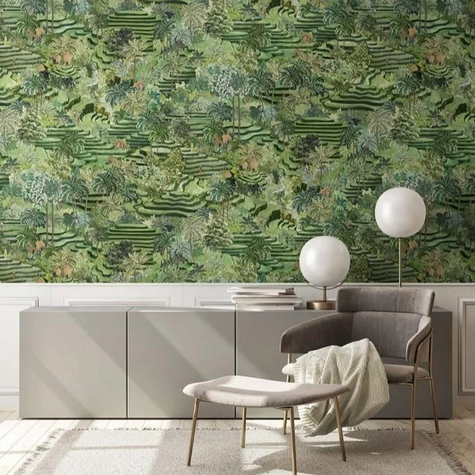 Brand Mckenzie Rice Terrace MAX Wallpaper, Grass Green Indigena 4 Brand Mckenzie Rice Terrace MAX Wallpaper, Grass Green Indigena