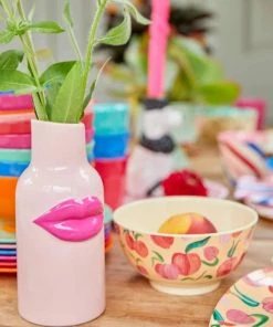 Rice By Rice Small Pink Lips Vase 9 Rice By Rice Small Pink Lips Vase