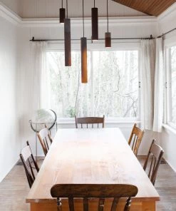 Thedesignyarduk ROEST 15 VERTICAL PENDANTS NATURAL & ZINC - Graypants Lighting