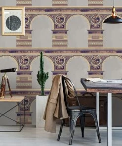 Mind The Gap The Craftsman Basilique Brass Wallpaper