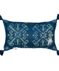 Mind The Gap Roots Linen Small Cushion Folk Couture