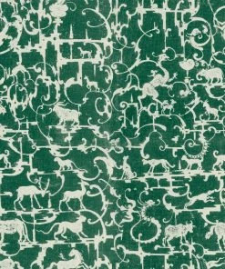 Mind The Gap Les Jardins Royaux Royal Hunting Racing Green Wallpaper