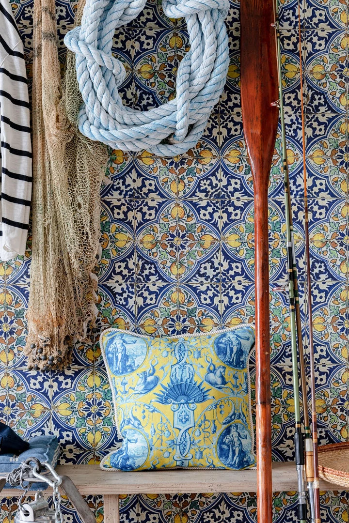 Mind The Gap Calypso Linen Cushion Blue Skies Ahead 6 Mind The Gap Calypso Linen Cushion Blue Skies Ahead