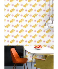 Mind The Gap Sardines Yellow Wallpaper