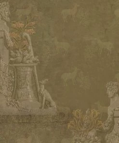 Mind The Gap Sculptural Moss Wallpaper Les Jardins Royaux