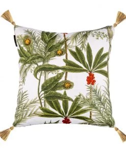 Mind The Gap Seafood Bar / Madagascar Linen Cushion Havana Tropicana