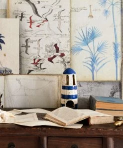 Mind The Gap Seaman's Journal Indigo Wallpaper Blue Skies Ahead