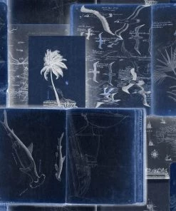 Mind The Gap Seaman's Journal Indigo Wallpaper Blue Skies Ahead