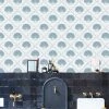 Annika Reed Studio Aphrodite Wallpaper - Shelly Blue