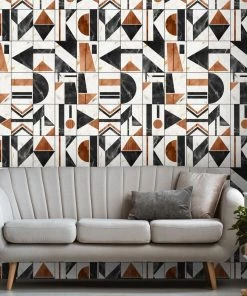 Mind The Gap Soho Copper Wallpaper