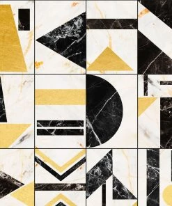 Mind The Gap Soho Brass Wallpaper Wallpaper & Paint