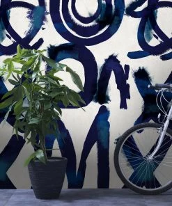 Mind The Gap Spontaneous Blue Wallpaper Wallpaper & Paint