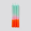 Pink Stories Neon Taper Candles Spring Sorbet - Set Of 3 New