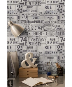 Mind The Gap Street Signs Brown Wallpaper