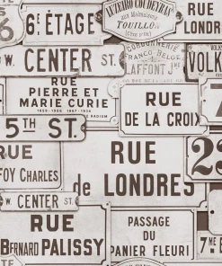 Mind The Gap Street Signs Brown Wallpaper