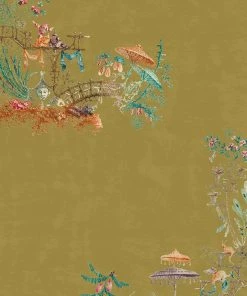 Mind The Gap Velvet Fabrics, Chinoiserie