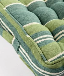Mind The Gap Folk Couture Padded Cushions - Szepviz Stripe Linen
