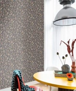 BN Fiore Floral Chintz Wallpaper Noir Rose & Thorn