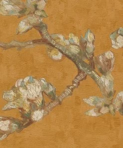 BN Les Jardins Royaux Van Gogh Wallpaper 'Sprig Of Flowering Almond' Russet