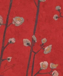 BN Van Gogh Wallpaper Flowering Plum Orchid Grey 16 BN Van Gogh Wallpaper Flowering Plum Orchid Grey