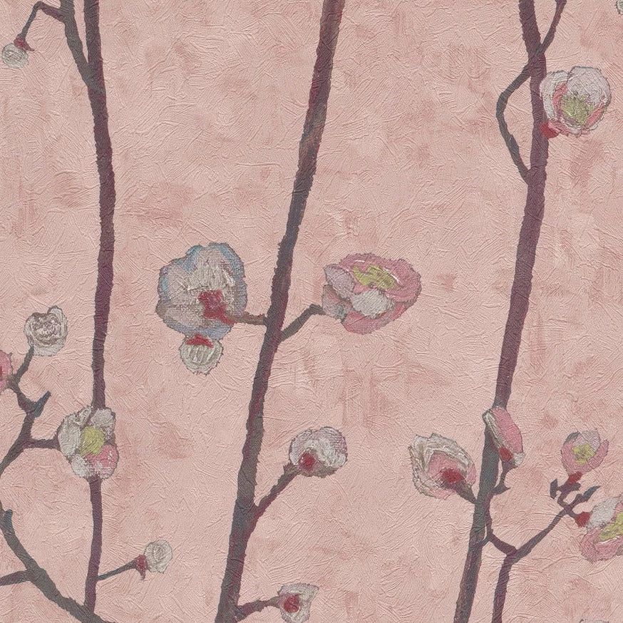 BN Van Gogh Wallpaper Flowering Plum Orchid Grey 7 BN Van Gogh Wallpaper Flowering Plum Orchid Grey