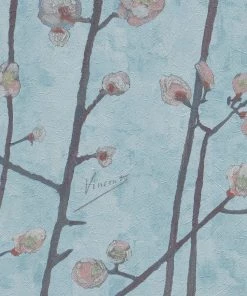 Thedesignyarduk Les Jardins Royaux Van Gogh Wallpaper Flowering Plum Orchid Stone