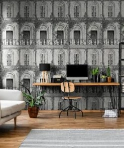 Brand Mckenzie The Architecture Wallpaper, Architecture Grey Les Jardins Royaux