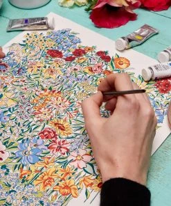 Liberty Fabrics New Botanical Stripe Wallpaper, Pewter