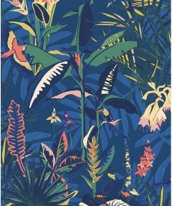Brand Mckenzie The Tropics Wallpaper, Deep Blue Wallpaper & Paint