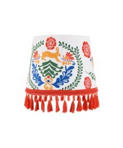 Mind The Gap The Hare Embroidered Cone Lampshade Folk Couture
