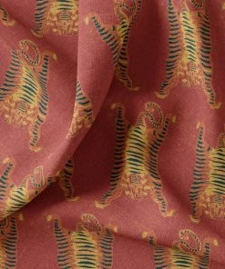 Annika Reed Studio Tibetan Tiger - Burnt Orange Linen