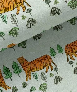 Annika Reed Studio New Tiger Tiger Oyster Linen - Serpentine