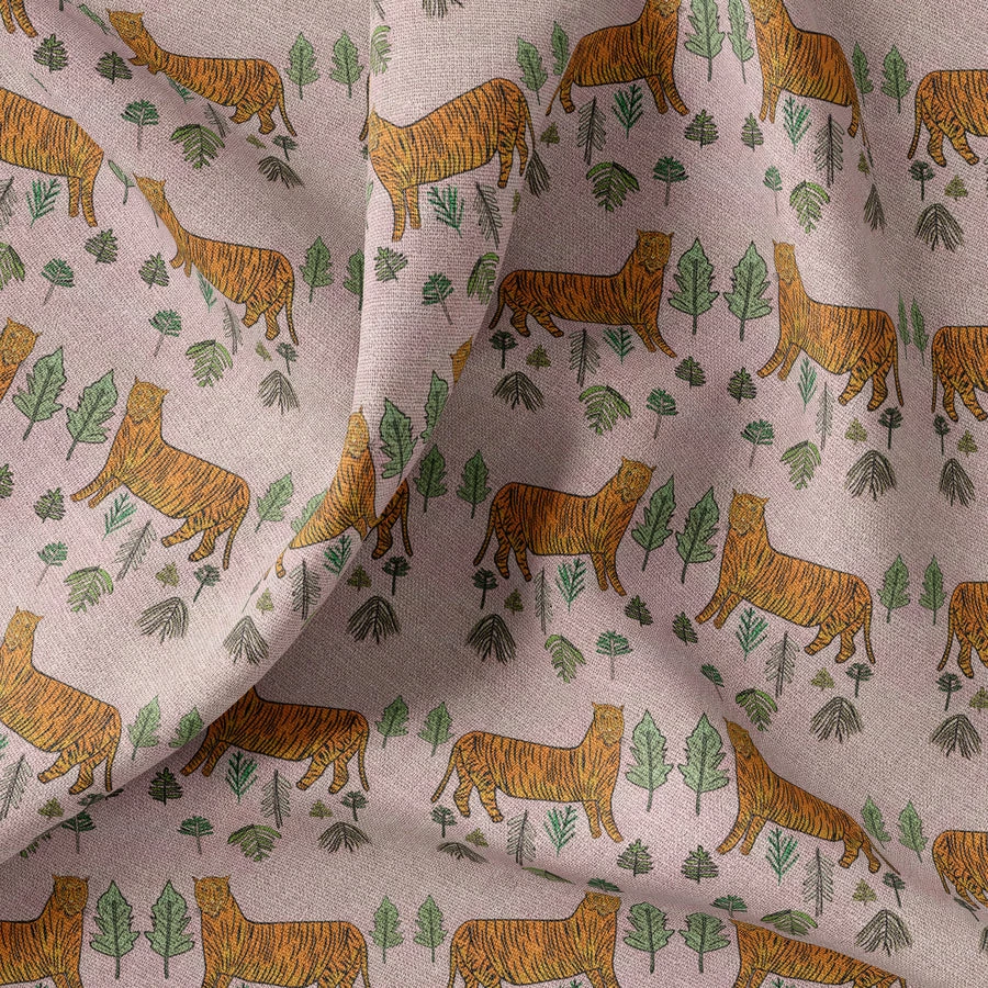 Annika Reed Studio Tiger Tiger Oyster Linen - Morganite New 4 Annika Reed Studio Tiger Tiger Oyster Linen - Morganite New