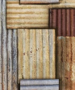 Mind The Gap The Craftsman Rusty Tin Wallpaper