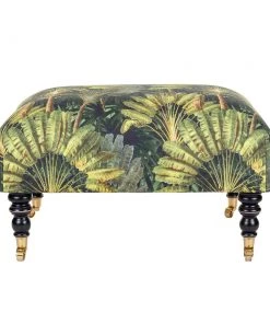 Mind The Gap Hudson Upholstered Stool Havana Tropicana