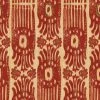 Mind The Gap Tribal Ikat, Lava Red Wallpaper Indigena