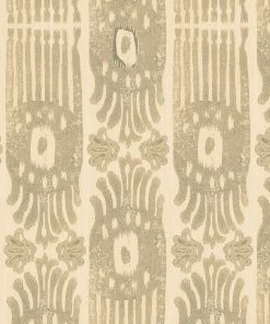 Mind The Gap Tribal Ikat, Lava Red Wallpaper Indigena