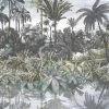 Brand Mckenzie Wallpaper & Paint Tropical Reflections Wallpaper, Green