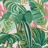 Mind The Gap Memphis To Miami Tropical Foliage Anthracite Wallpaper