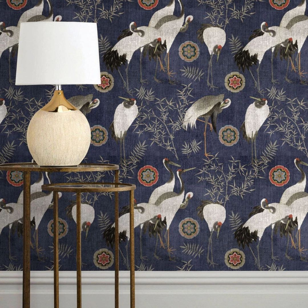 Mind The Gap Tsuru Indigo Wallpaper 4 Mind The Gap Tsuru Indigo Wallpaper