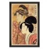 Mind The Gap - Kitagawa Utamaro - Two Beauties Framed Art Indigena