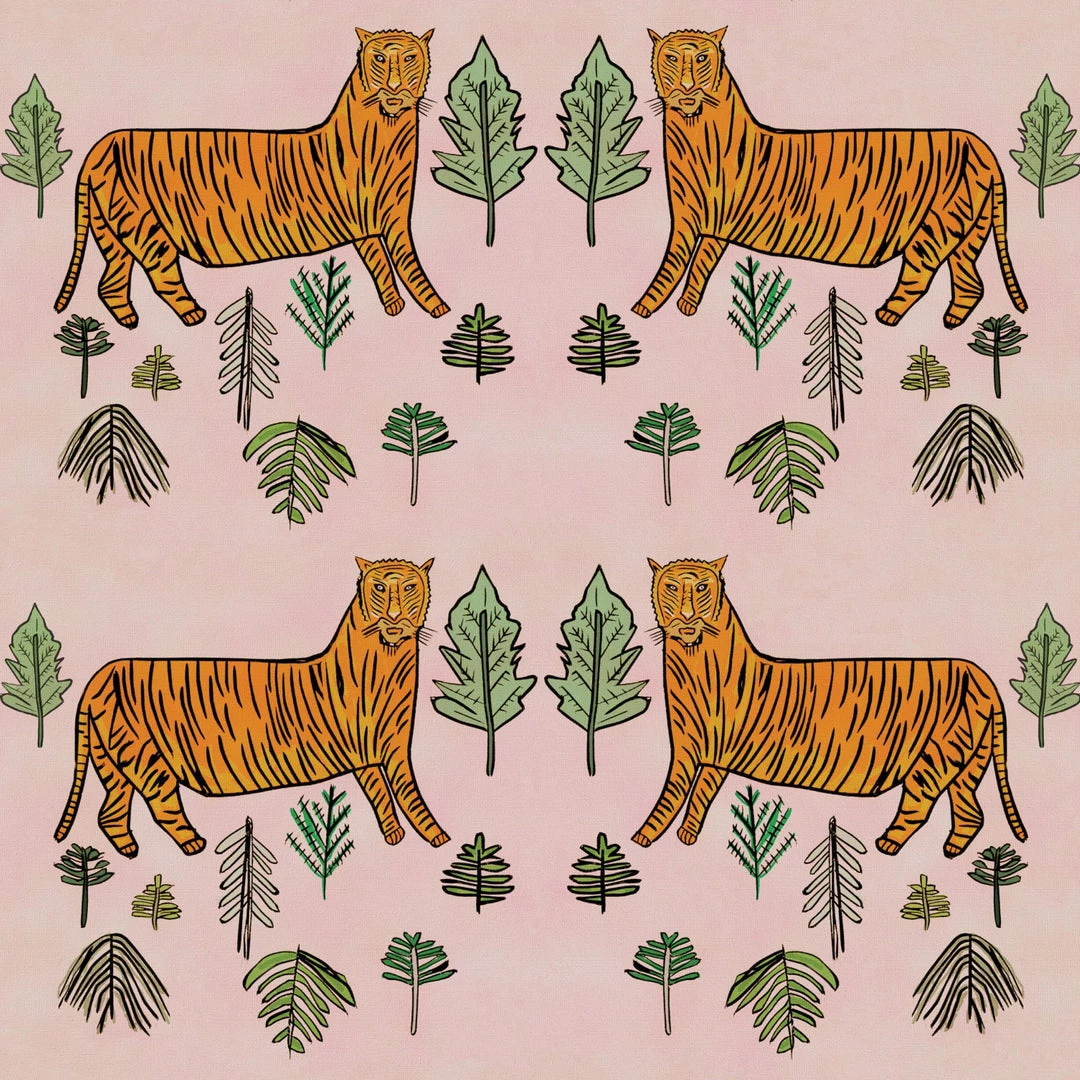 Annika Reed Studio Tiger Tiger Oyster Linen - Morganite New 6 Annika Reed Studio Tiger Tiger Oyster Linen - Morganite New