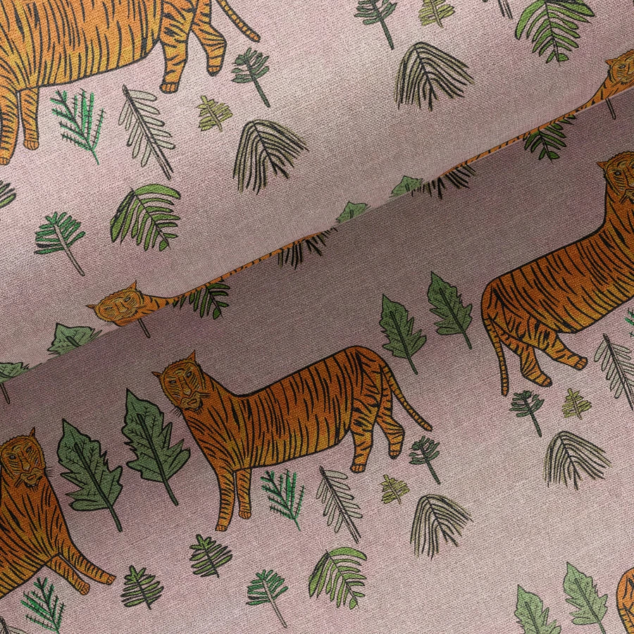 Annika Reed Studio Tiger Tiger Oyster Linen - Morganite New 3 Annika Reed Studio Tiger Tiger Oyster Linen - Morganite New