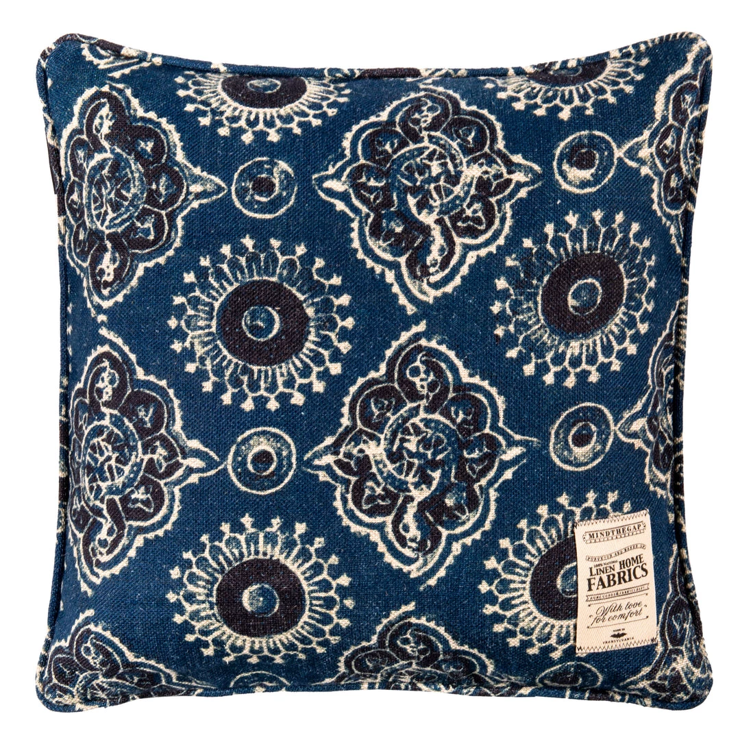 Mind The Gap Ajrak Linen Cushion 3 Mind The Gap Ajrak Linen Cushion